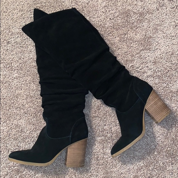 Nine West Abee Suede Block Heel Boot LIKE NEW! - Picture 2 of 8